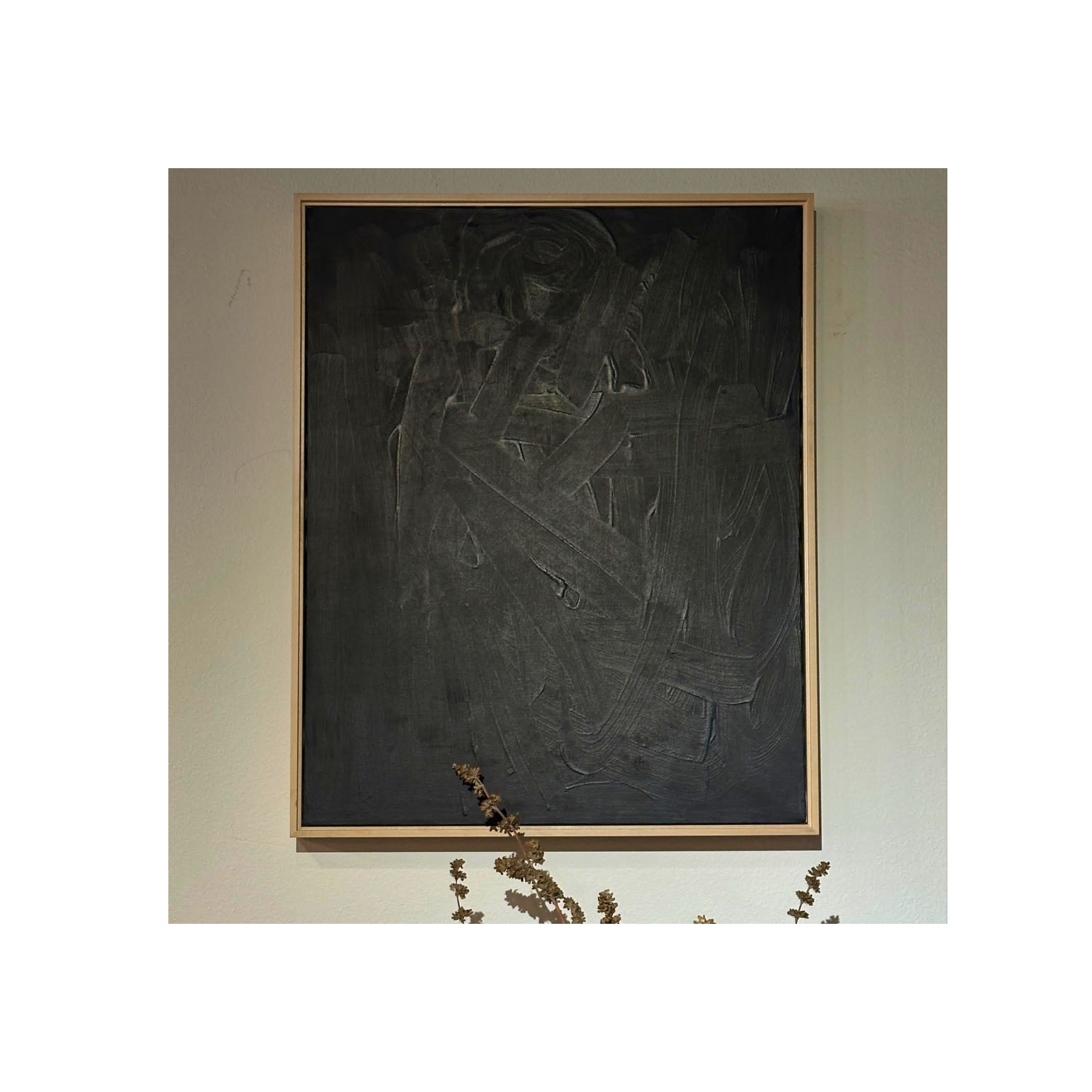 James Brewer | Black Abstract Painting