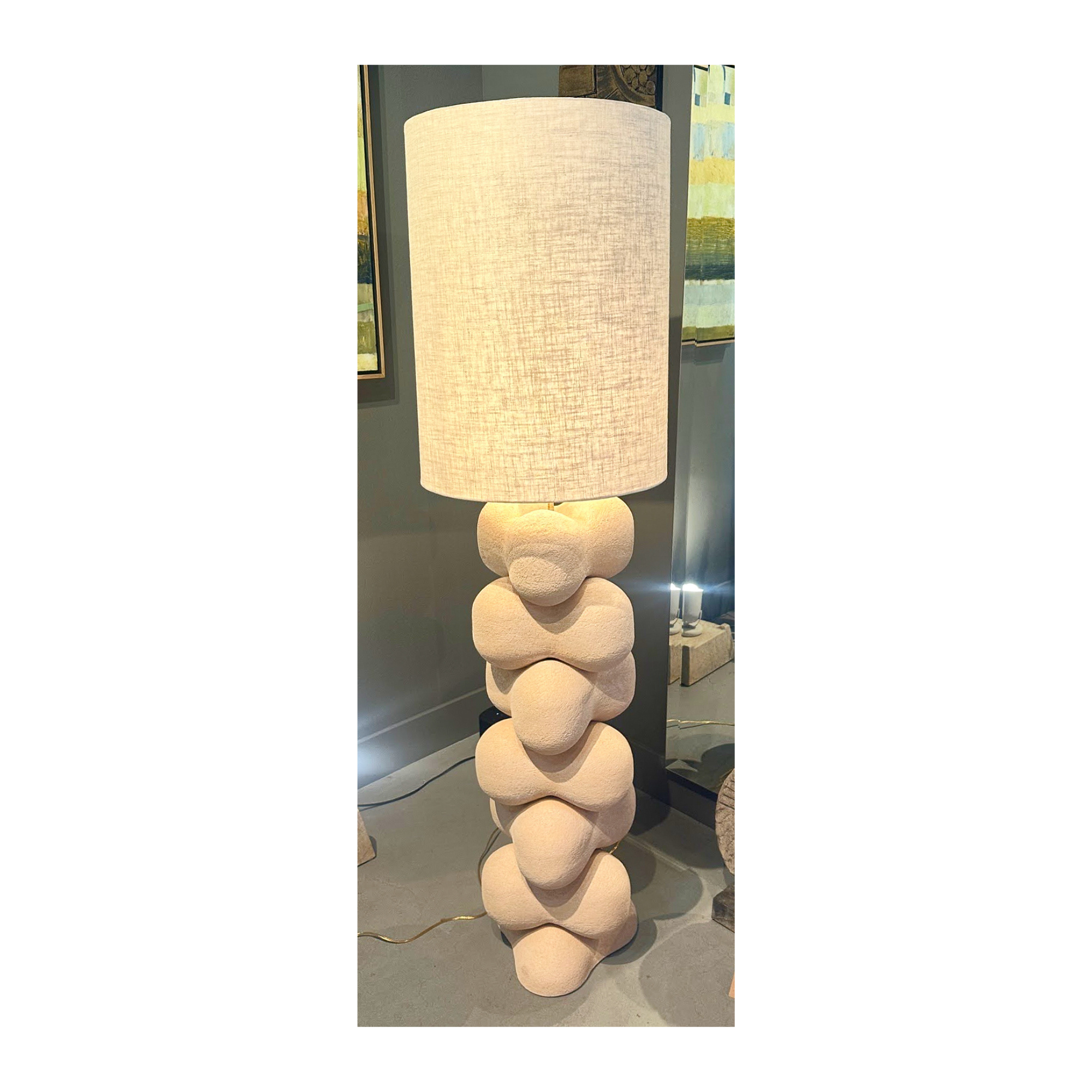 Laurent Suchel | Soft-White Tall Floor Lamp