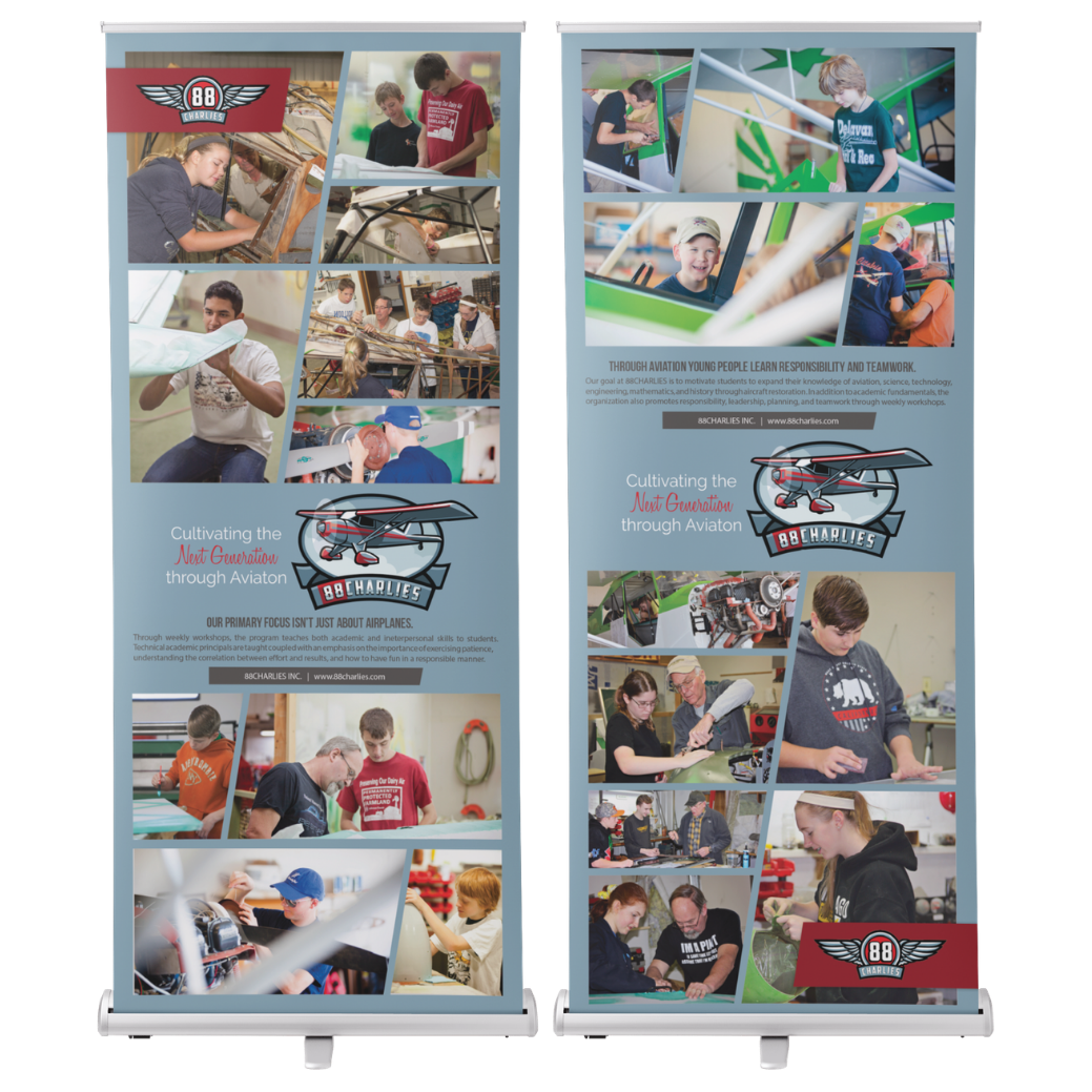 Tradeshow banners promotion 88CHARLIES, Inc.