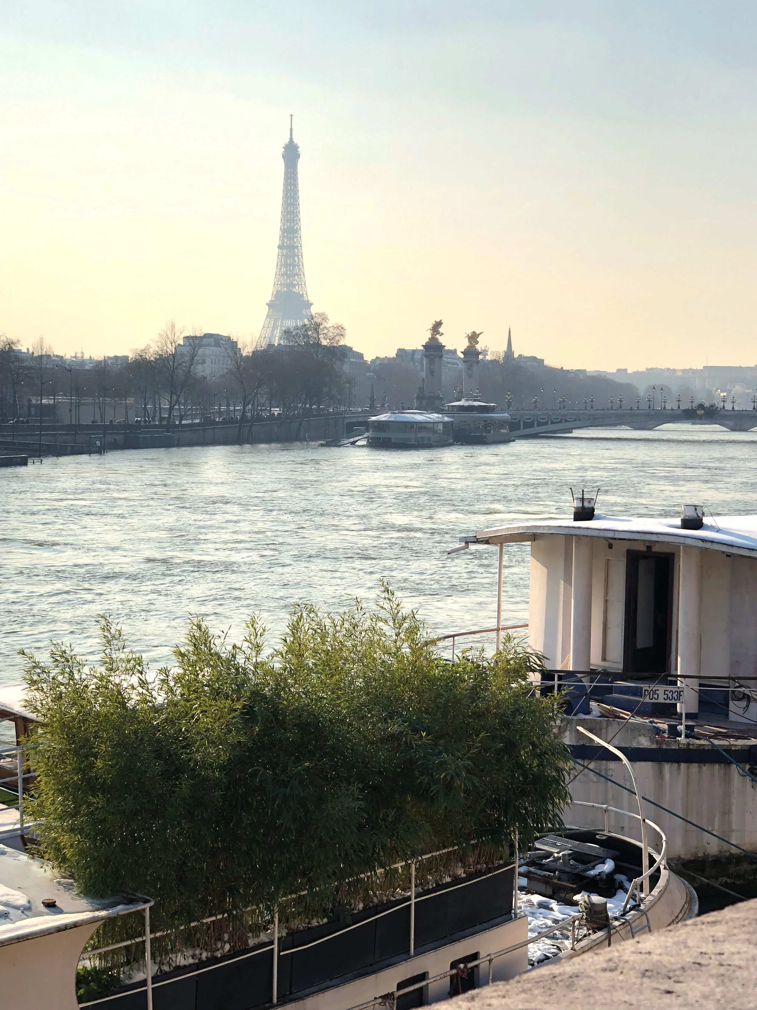 View of the Eiffel from Pont de la Concorde, Paris