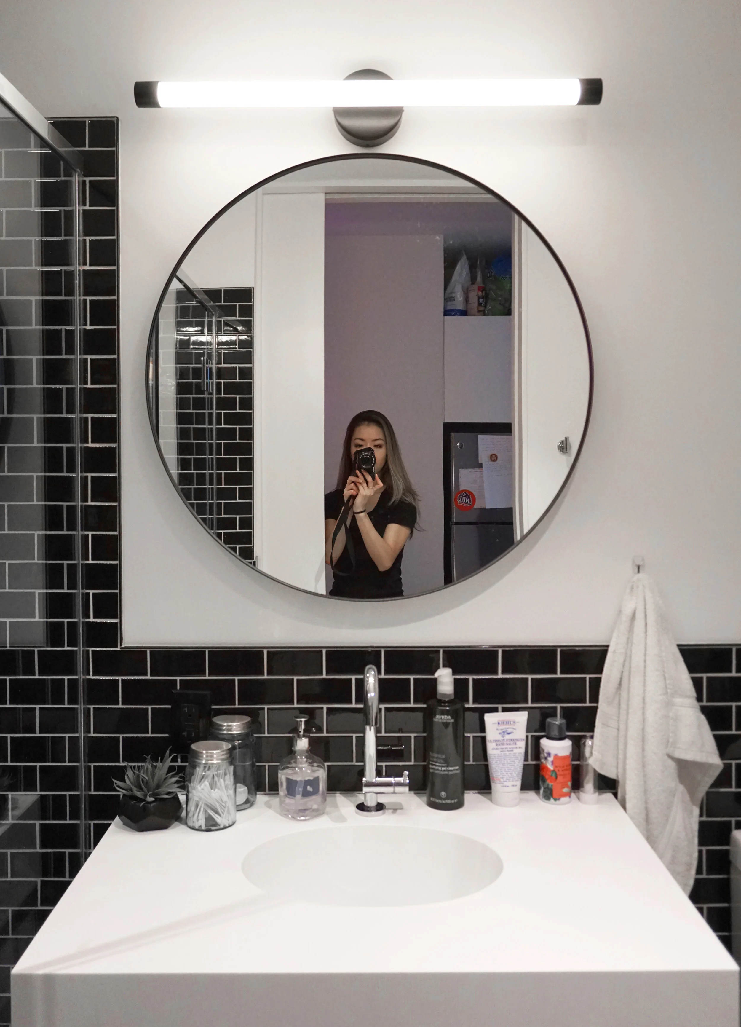 And to your left, you enter my bathroom.