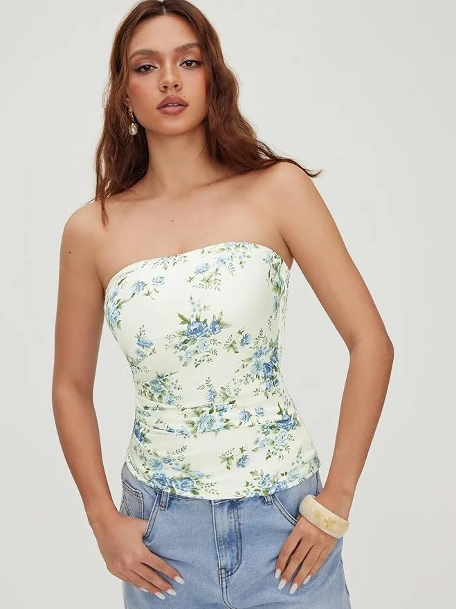 Floral Bandeau Bridgerton Top