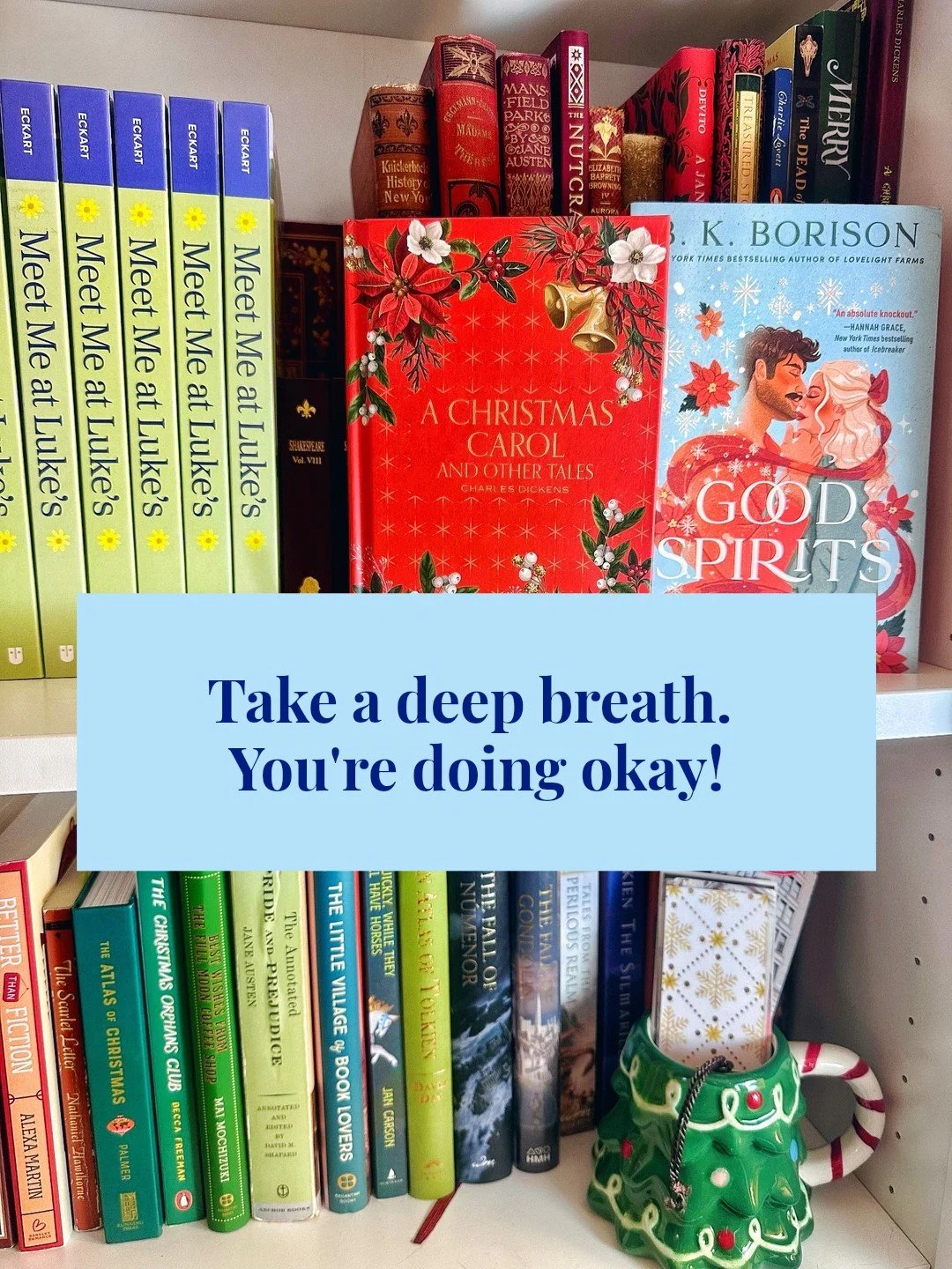 PSA: If you're not super merry and bright this holiday, just wanted to remind you that's okay.🎄 I wanted to do a reel of Grey's Anatomy where they're just lying under the Christmas tree after a long day at the hospital, so just imagine that here ins