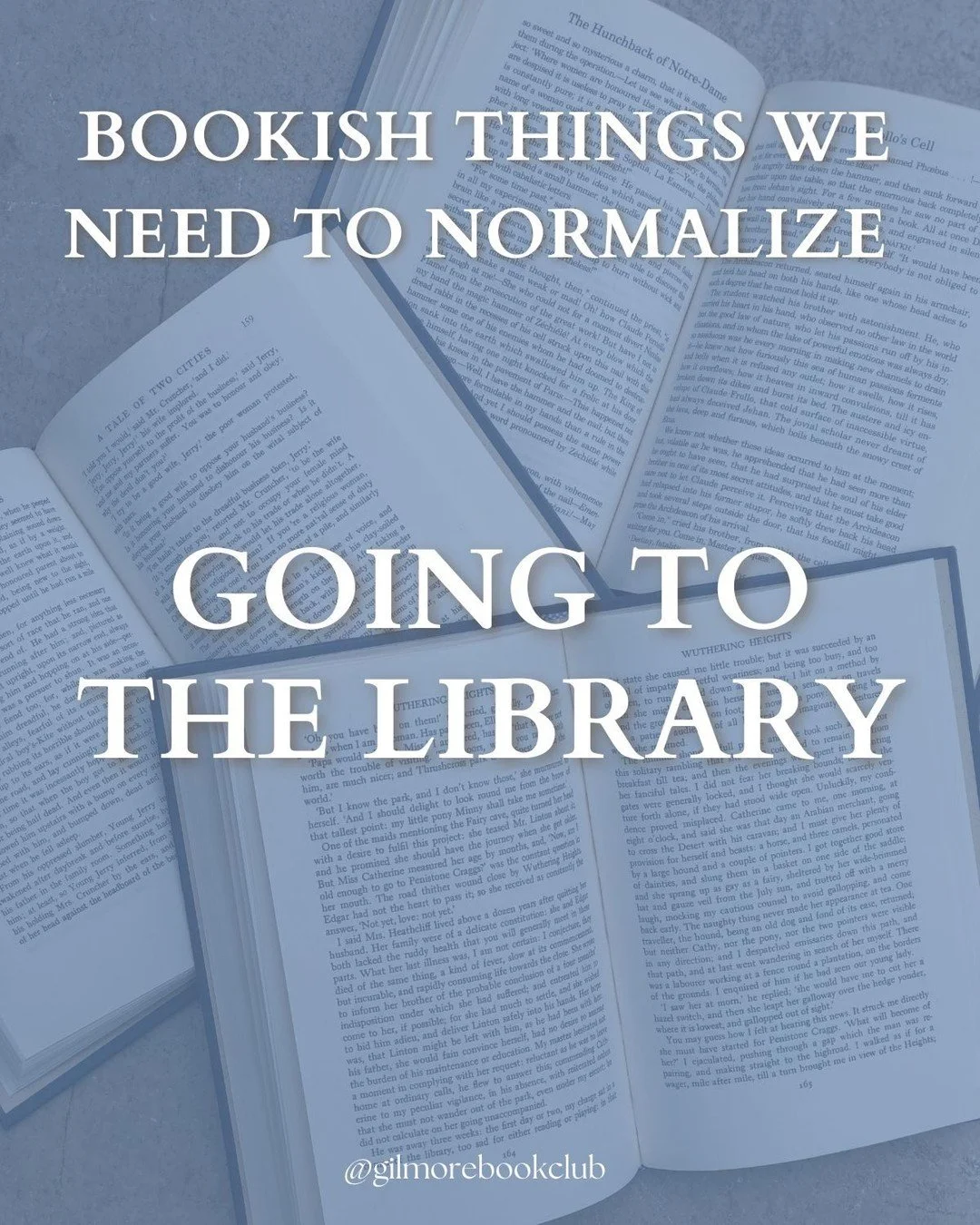 Every week should be library week! 📚Please and thank you! Leave a comment if you agree or have a suggestion for other bookish things we should normalize. The book community is a powerful community!

Let's normalize: reading long books, reading outsi