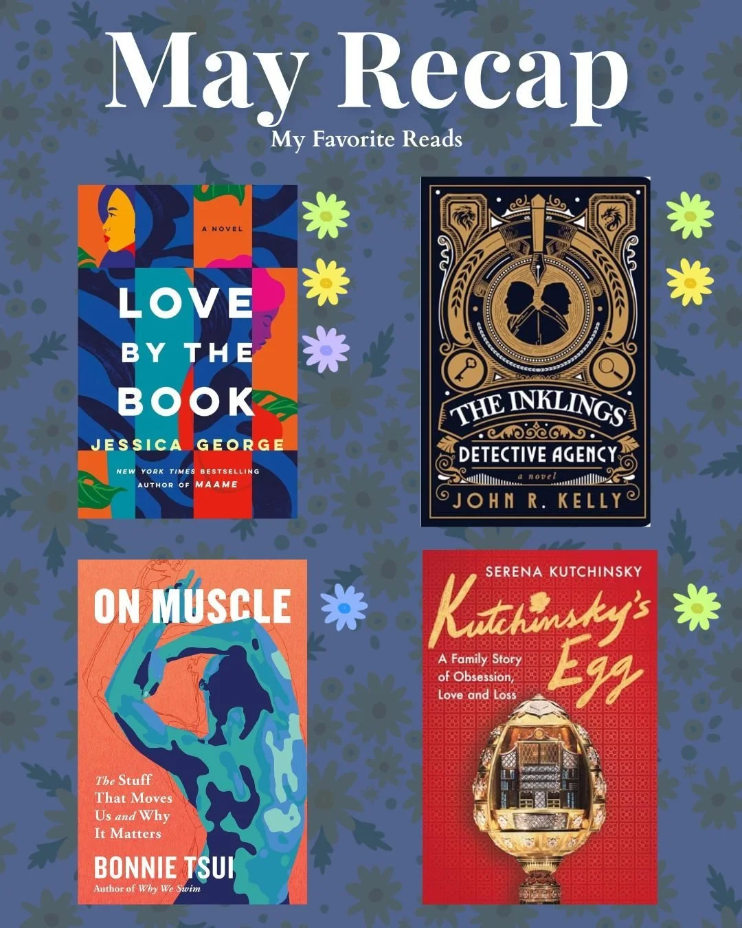 Can you believe it's June?! Here's my May reading recap! What was your favorite book that you read last month? 

Instead of doing a tbr roundup at the beginning of the month, I've decided to do it at the end to reflect what I've actually read. The fi