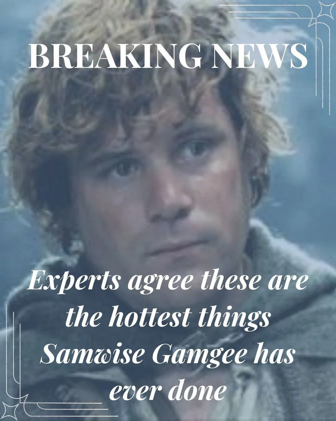 I have the highest standards in Middle-earth, so I'm an expert, and I'm telling you the last slide is without doubt the hottest thing Samwise Gamgee has ever done!

✨Did I miss any of the best Sam moments? Which book boyfriend should I highlight next