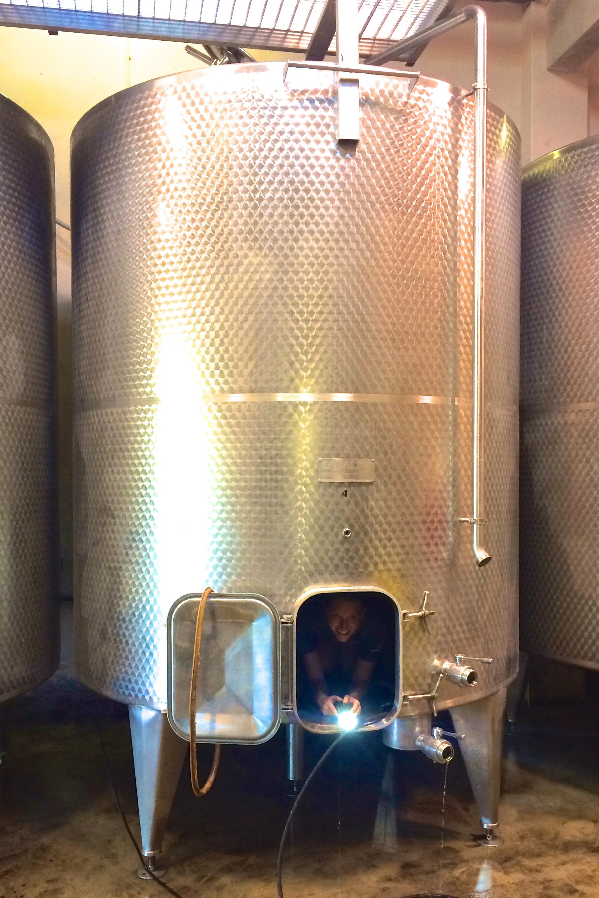 A slight change from corporate: cleaning the wine tanks on a vineyard in Provence. I had to climb through the hole with a flashlight and a power washer to get the tank ready for the harvest. Pro tip: when cobwebs get wet, they're extra sticky.