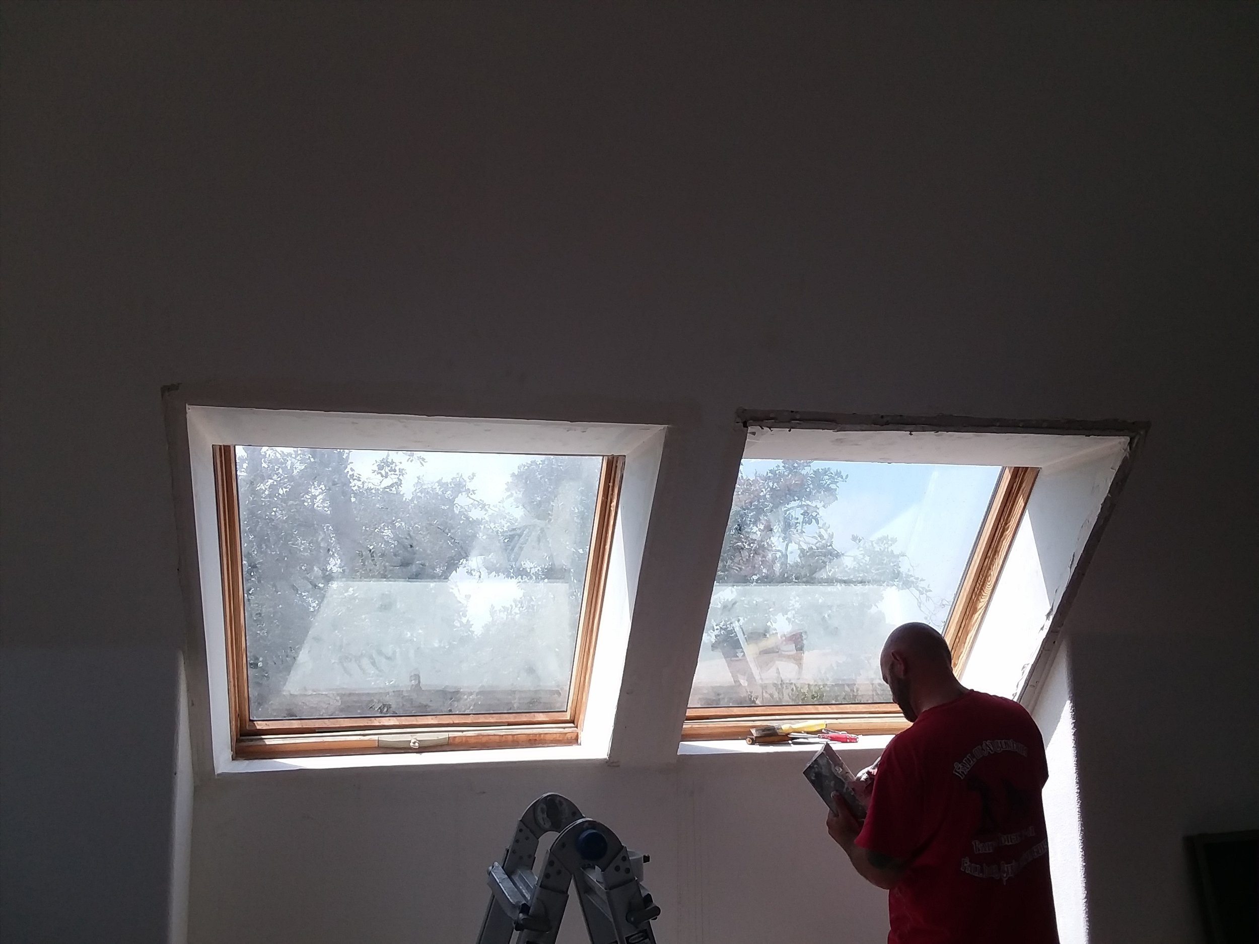 Finishing up loft skylights