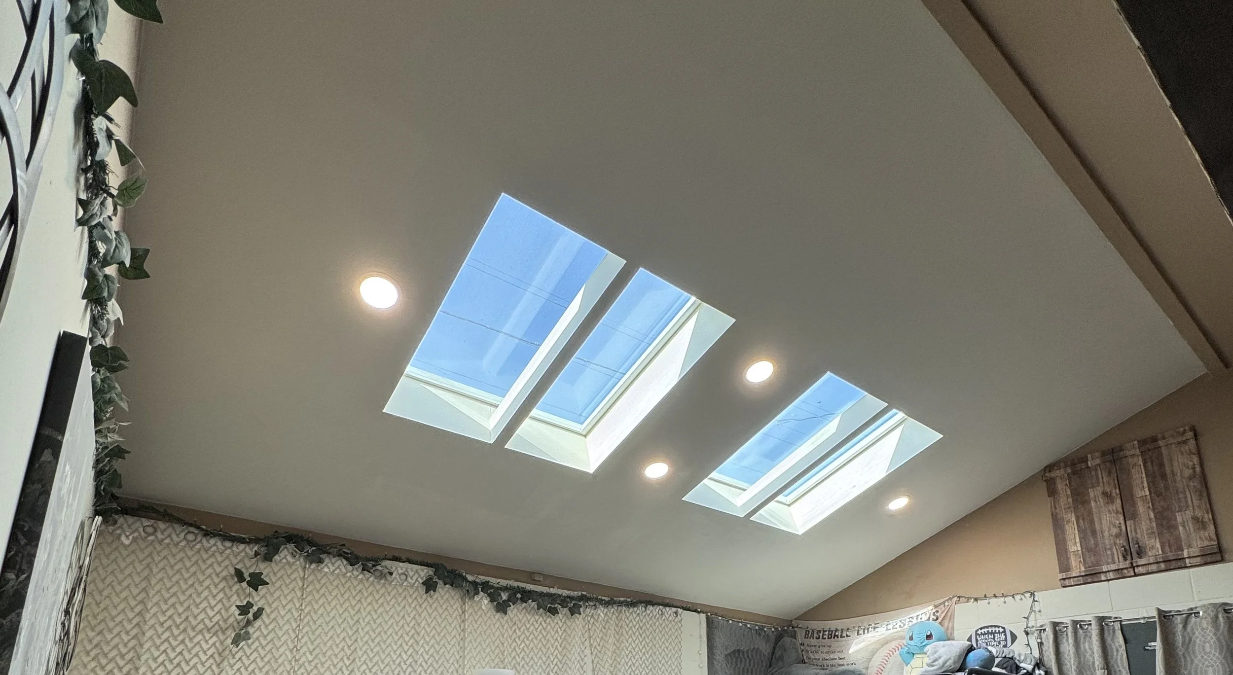 Exposed Beam 4x4 and recessed lights
