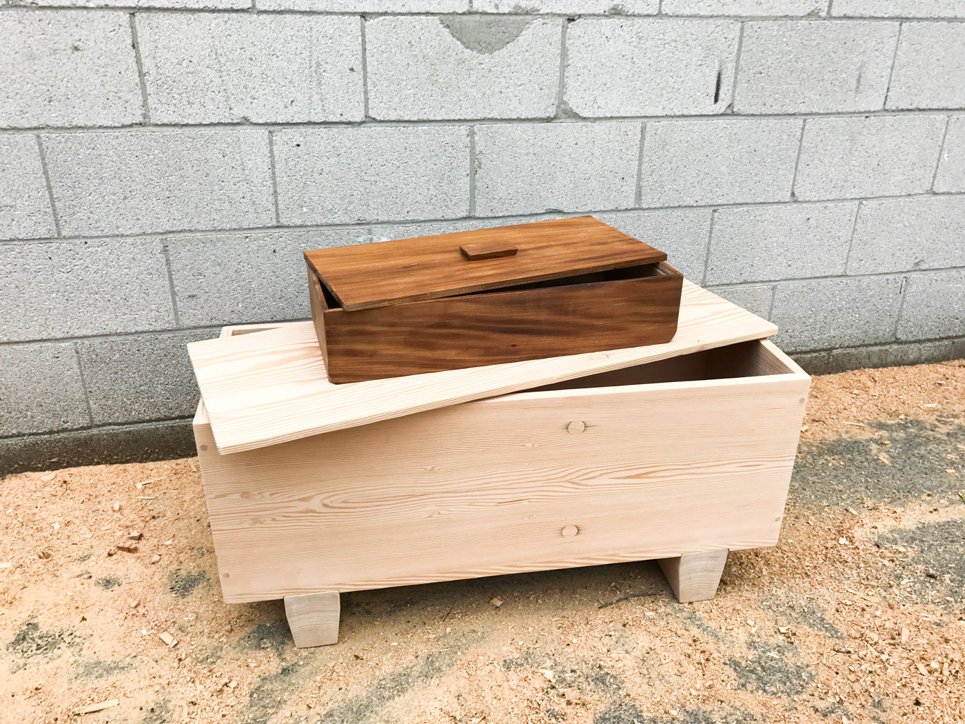 BeReclaimed - Reclaimed Wood Boxes - Douglas Fir Chest and Teak Box.jpg