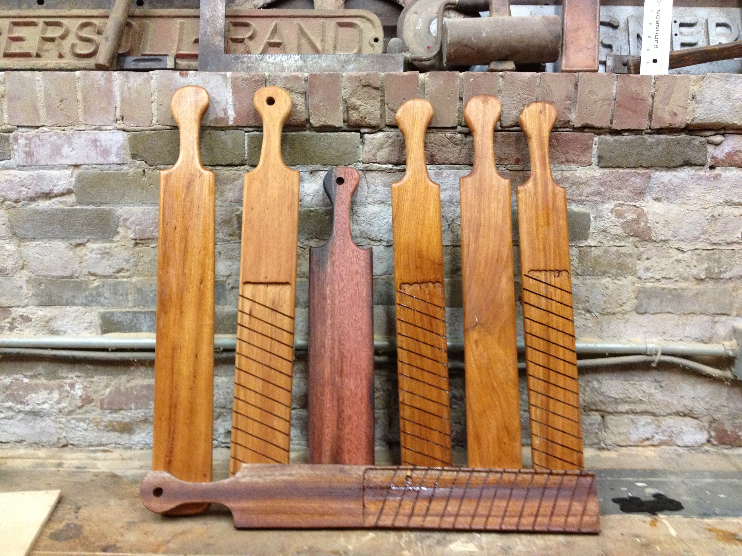 BeReclaimed - Reclaimed Wood Serving Paddles - Elm Oak Cuban Mahogany.jpg