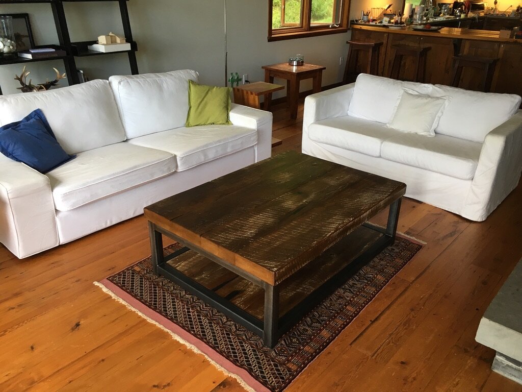 bereclaimed custom furniture design toronto collingwood muskoka reclaimed wood and metal cottage coffee table2.jpg