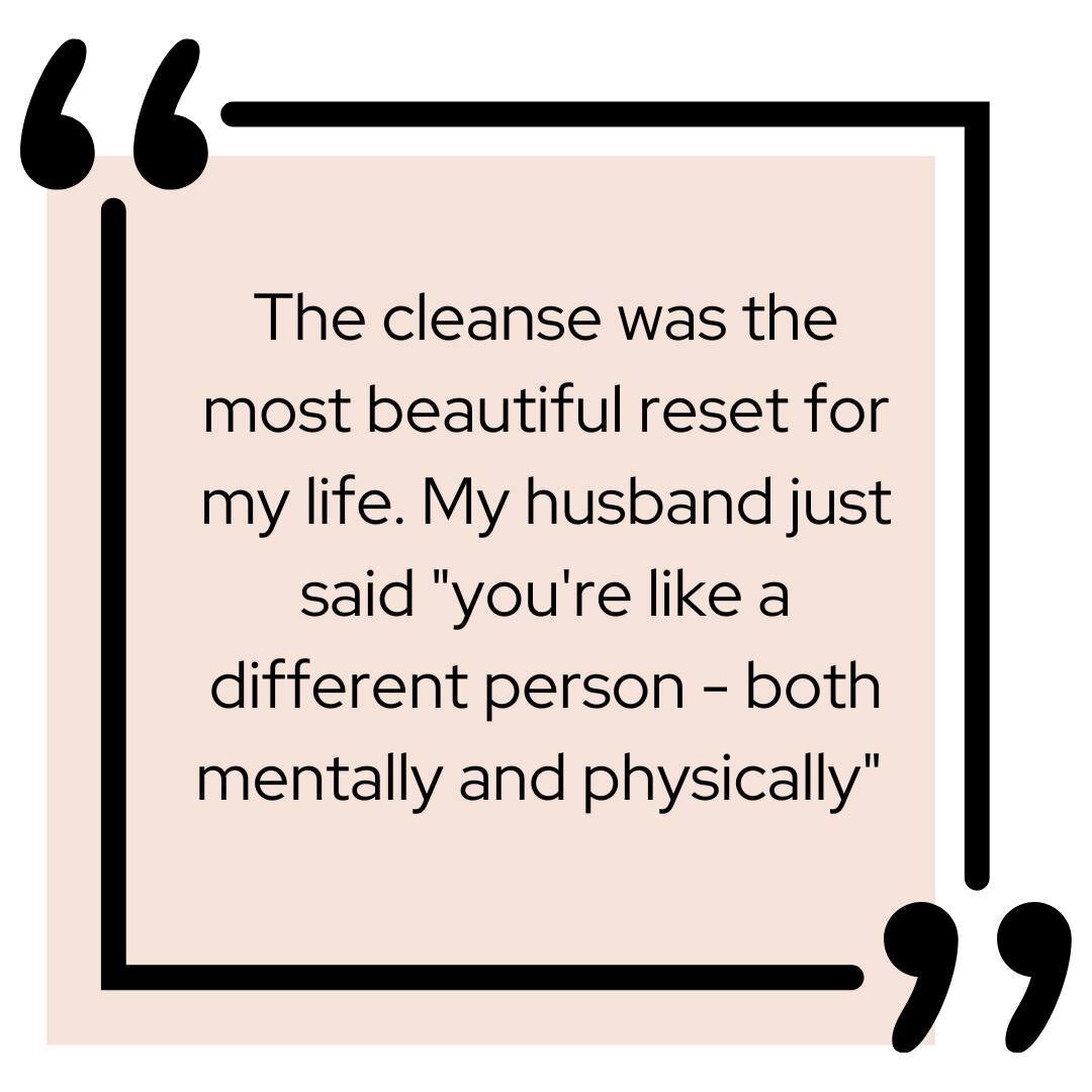 Feedback from Georgie, mum of 3 🤍⁠
⁠
&quot;I feel like myself again, I feel as though I really did something for myself that was so nourishing&quot;⁠
⁠
Do you want to clear the decks and start frrrresssh this Spring? ⁠
⁠
The Guided Cleanse is for yo