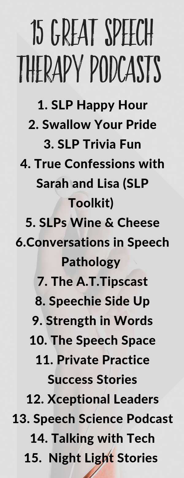 15 Great Speech Therapy Podcasts — SLP Happy Hour