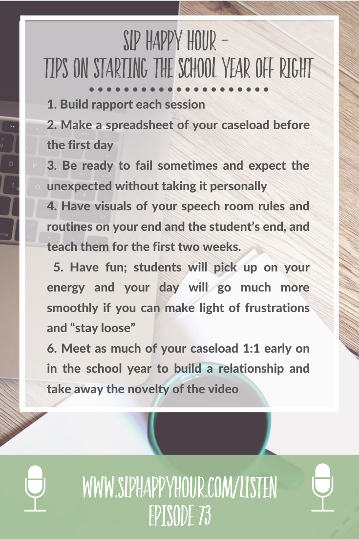 What To Do The First Month of Telepractice in the Schools — SLP Happy Hour