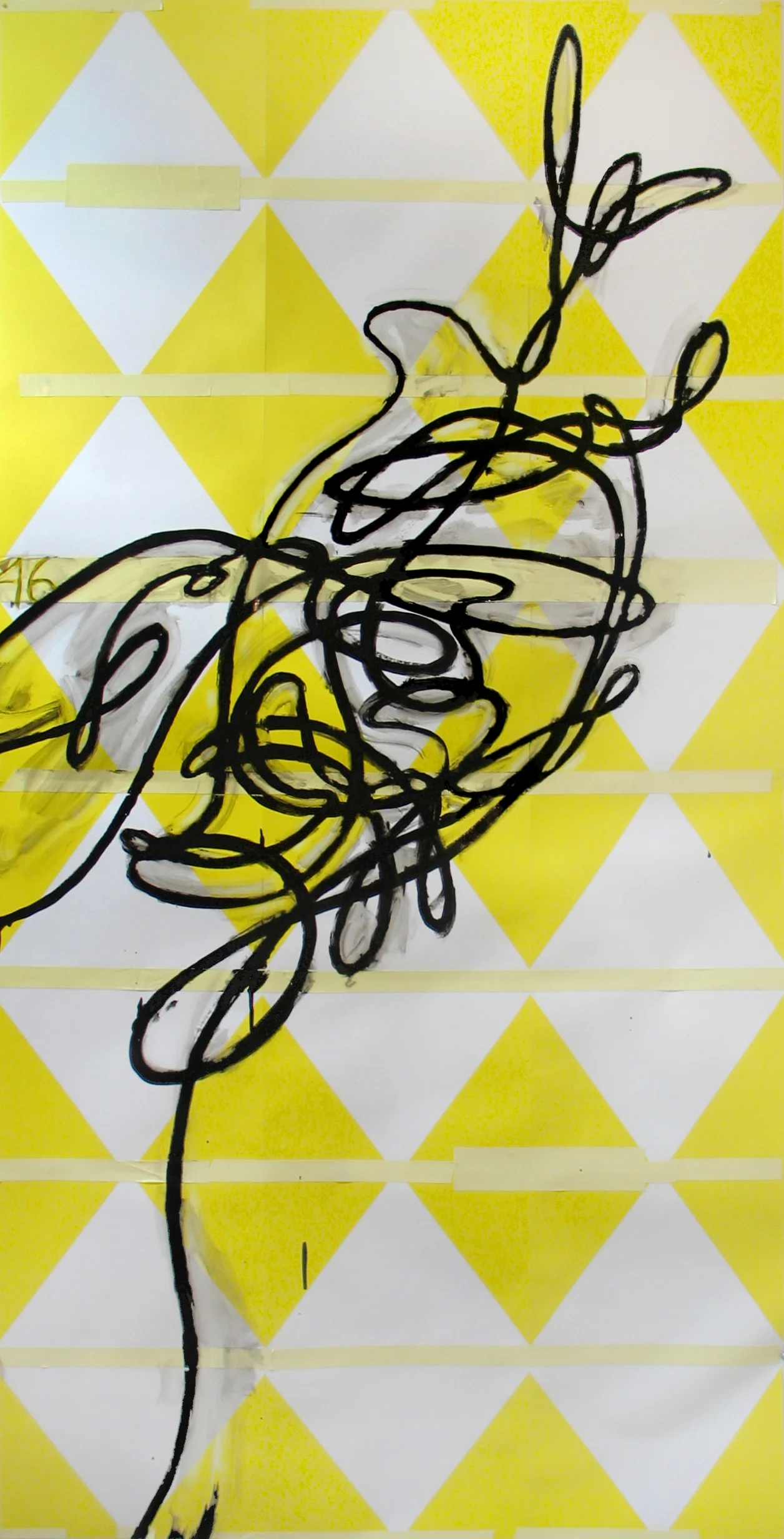 before and after (enamel on coated paper 36x65).jpg