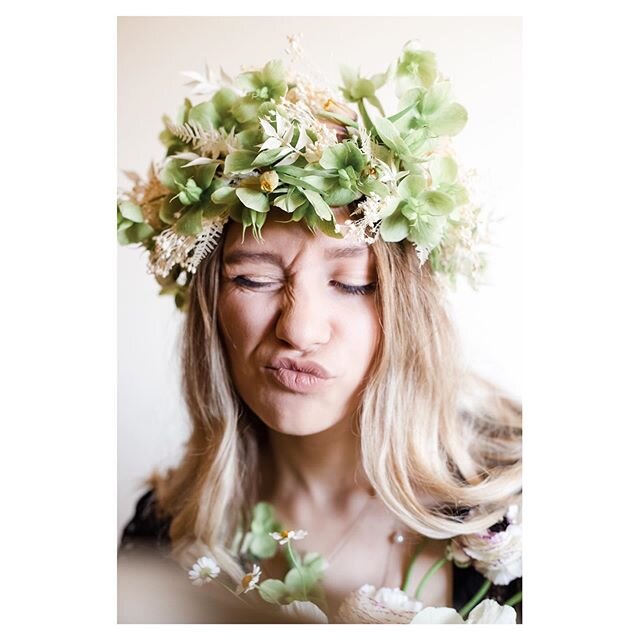 She is that girl with the head full of flowers 🌸