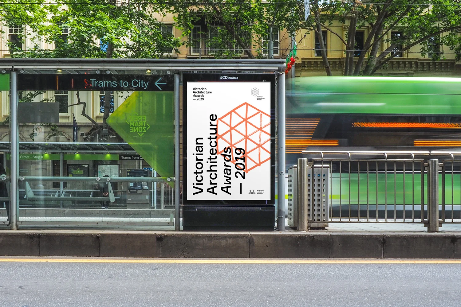 Tram Stop Poster Victorian Architecture Awards 2019