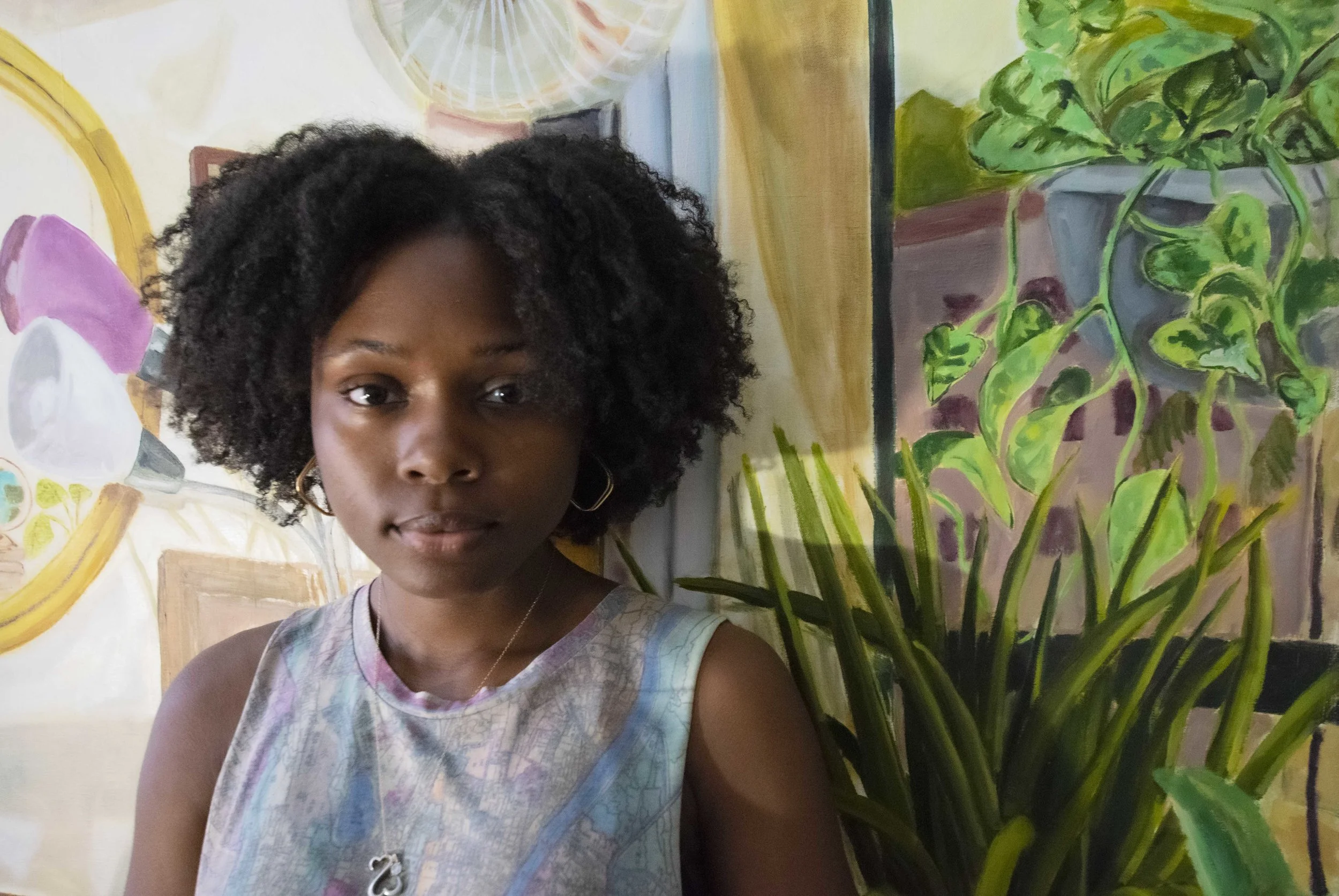 Madjeen Isaac in her studio, 2019. Photo: Jonathon André Beckles