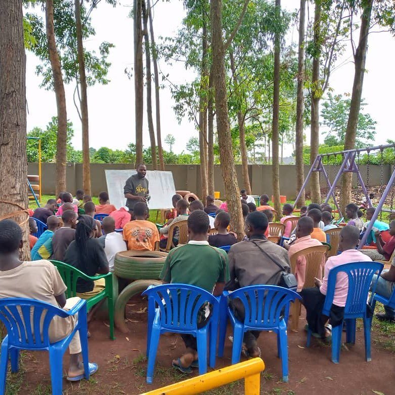 Pastor Ali teaching under the shade of the playground trees.✨

We are thankful to share that you all did give the full $2000, so Shine will receive a match to that for the hut!🛖

Construction has already begun for the new shelter and gathering place