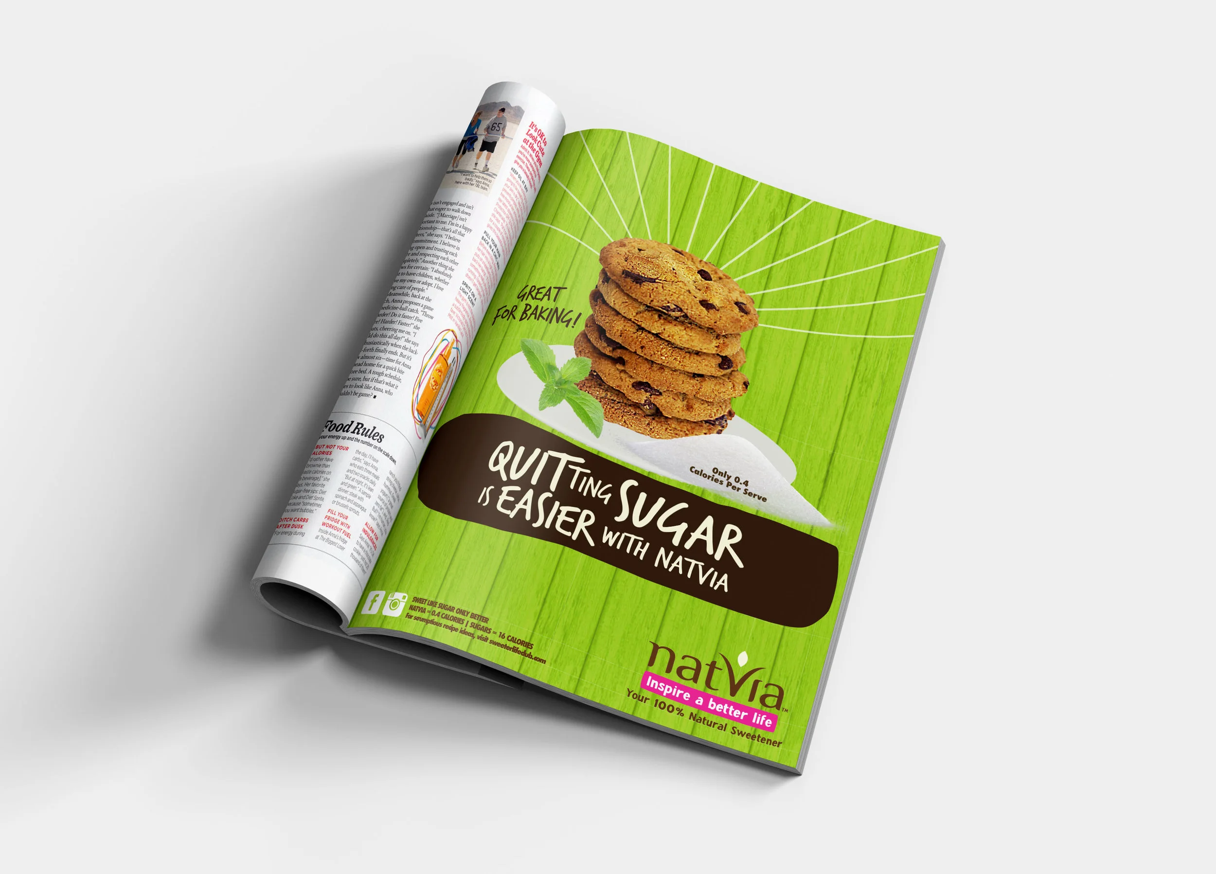 Advertising - Quitting sugar is easier with Natvia 