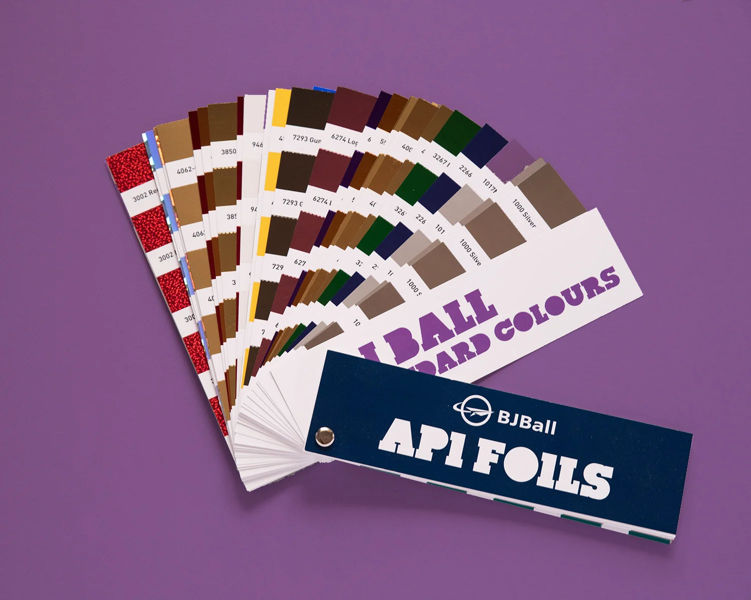 Custom product catalogue designed to promote the API foils range of Ball and Dogget