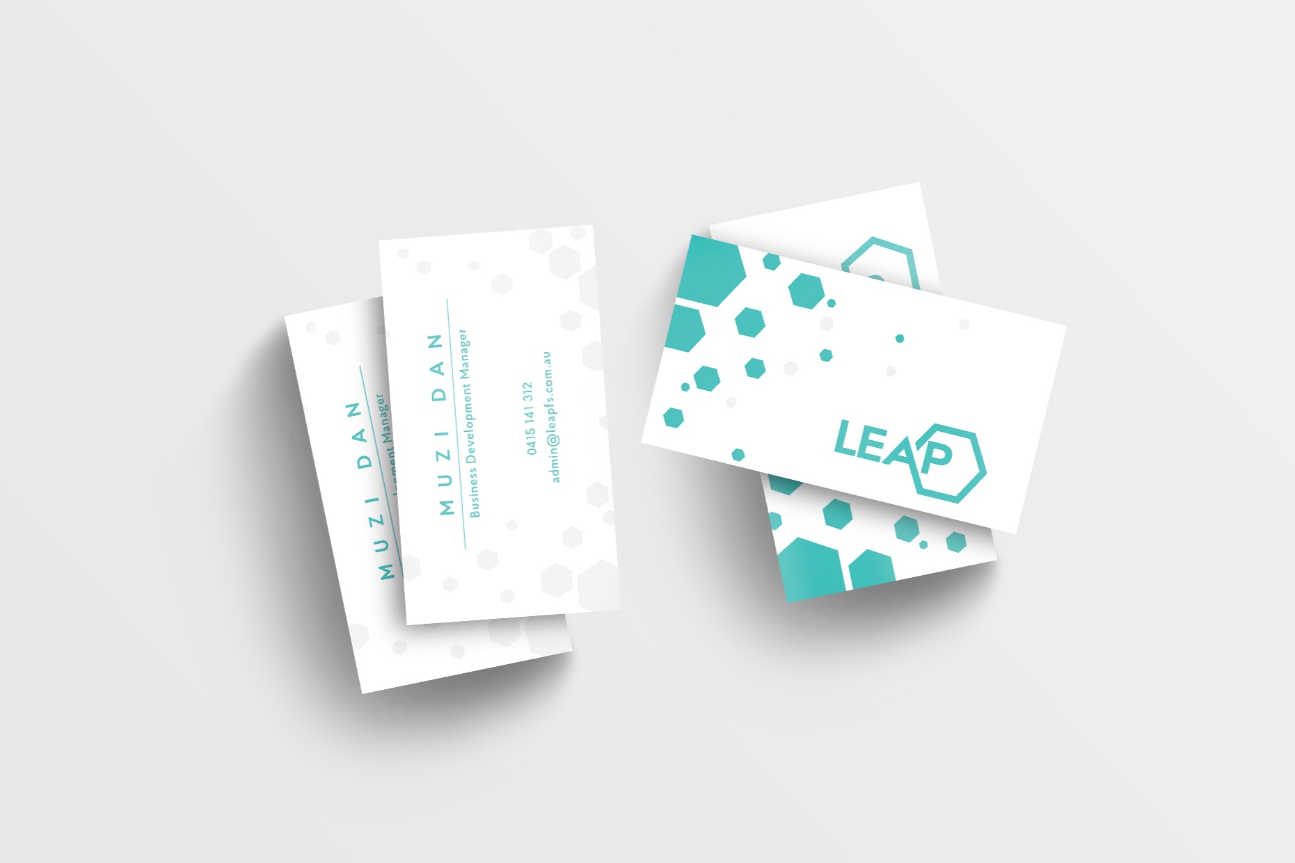 Business card design – Leap financials