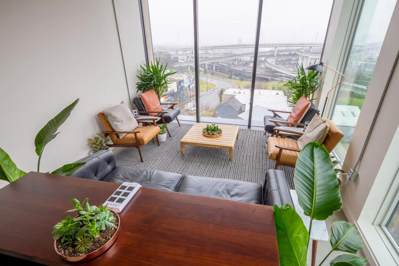 just a small portion of their stunning 240 degree view of the city and Mt. Hood!