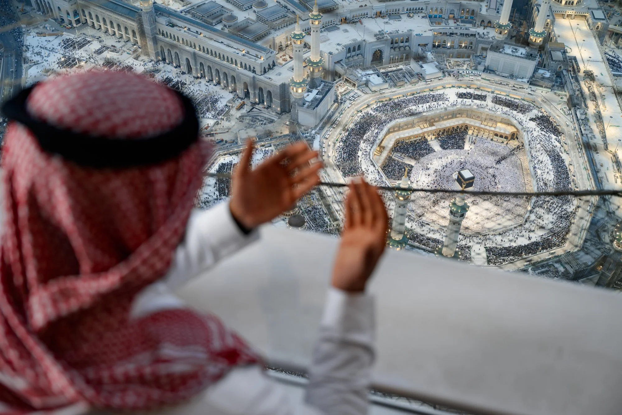 Makkah Clock Royal Tower Fairmont Hotel Terrace
