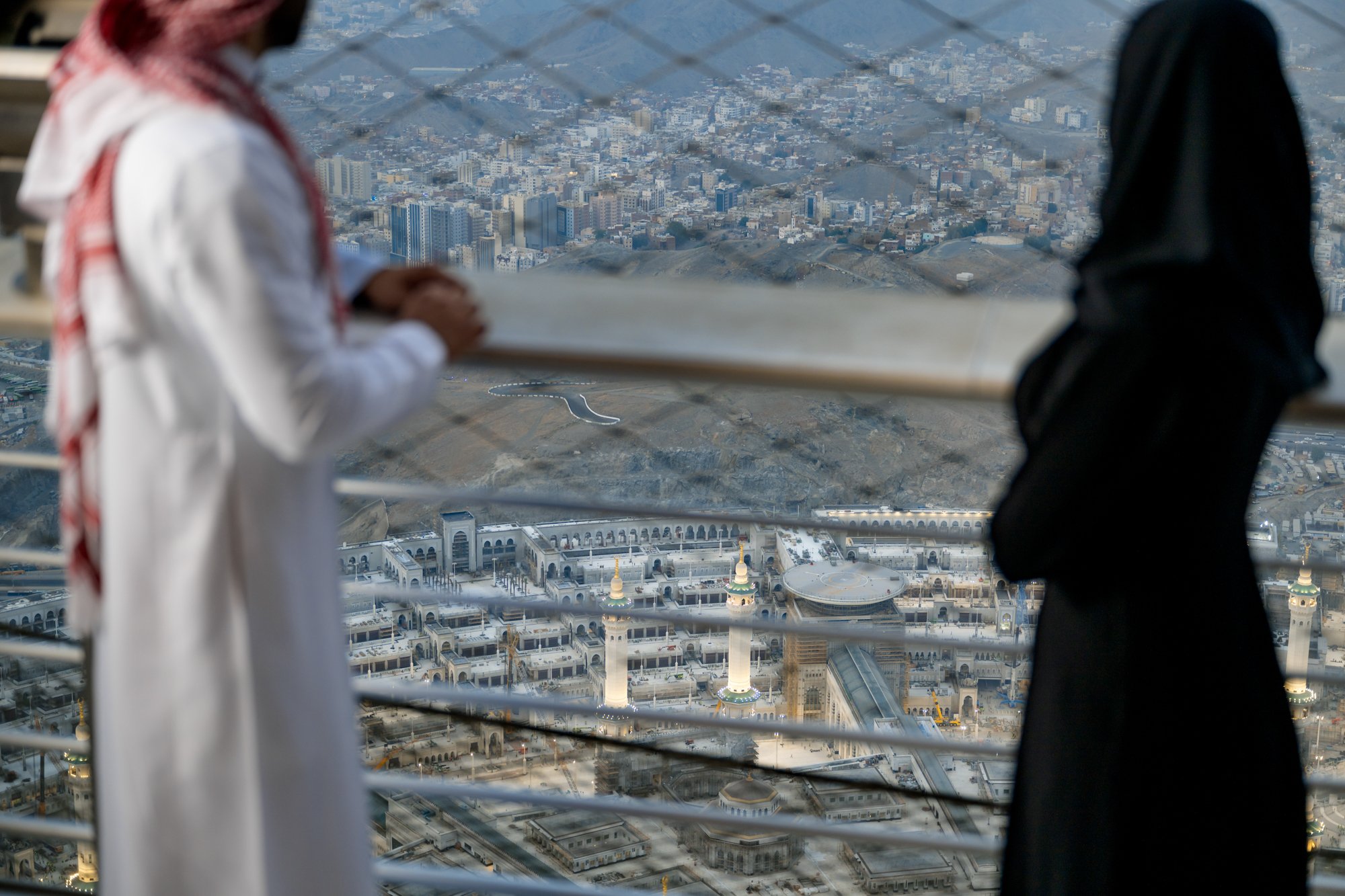 Makkah Clock Royal Tower Fairmont Hotel Terrace