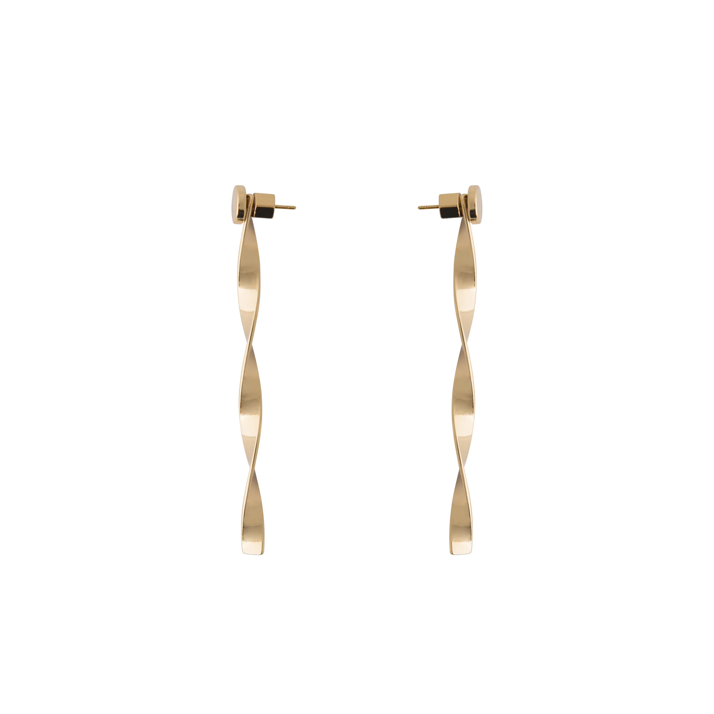 Front &amp; Back Twist Earrings