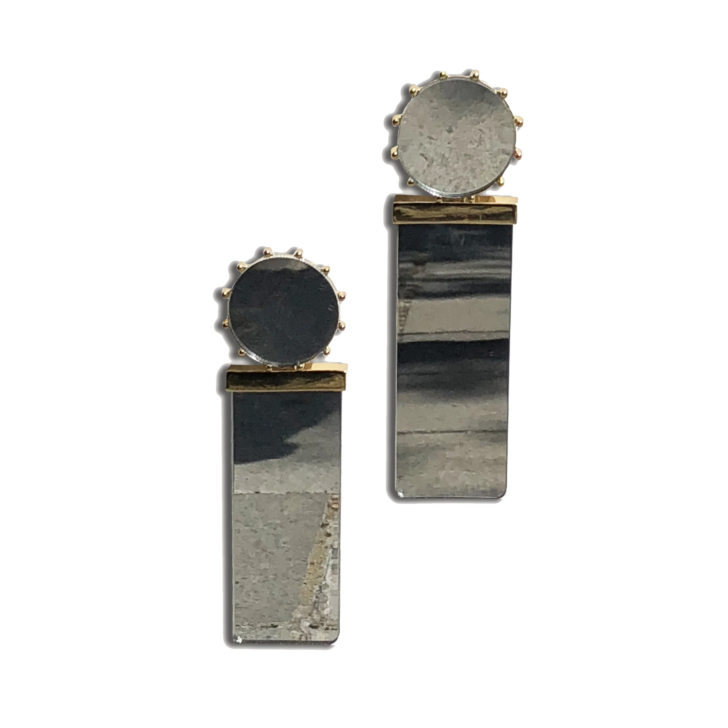 Quiince mirror Acetate Earrings