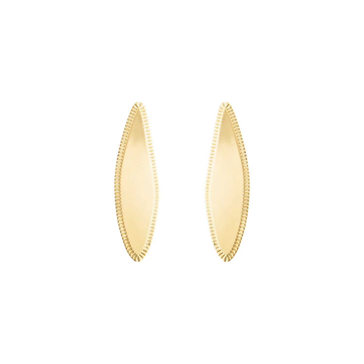 Etched Leaf Earrings