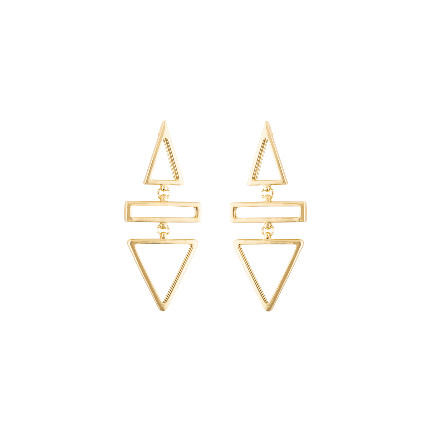 Mirror Geo Earrings