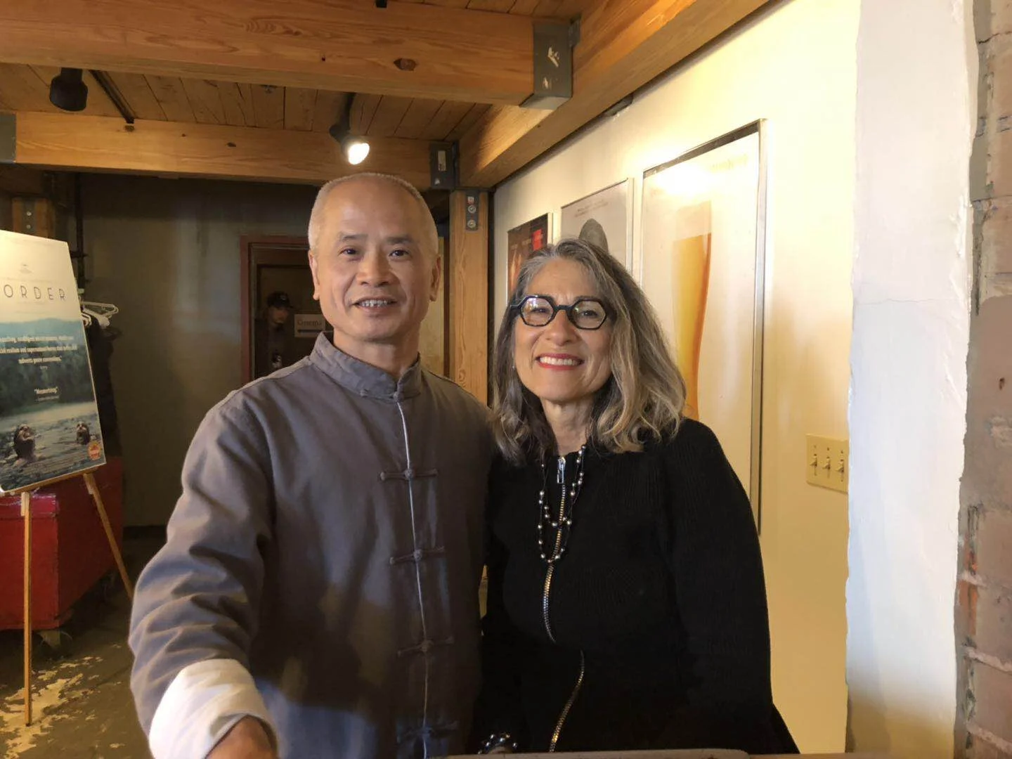 Dr. Wu and Producer Michele Vinson