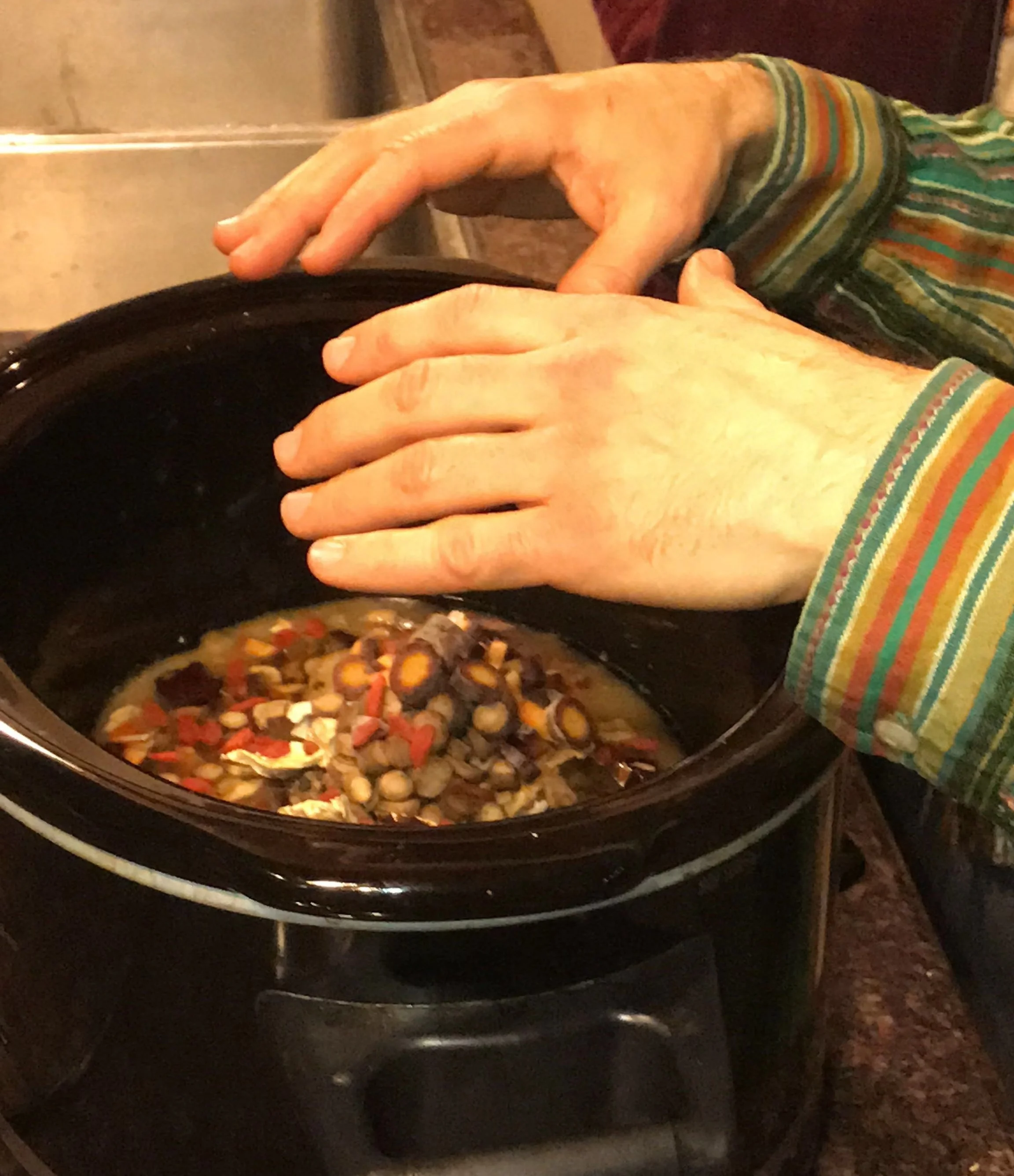A bone broth made by “Healing Is In Your Hands“ hosts