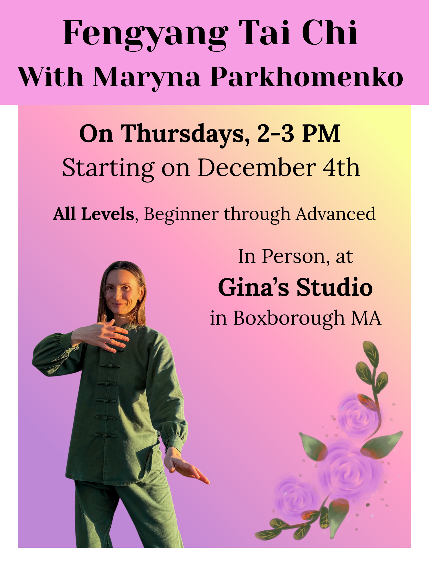 Fengyang Tai Chi with Maryna Parkhomenko