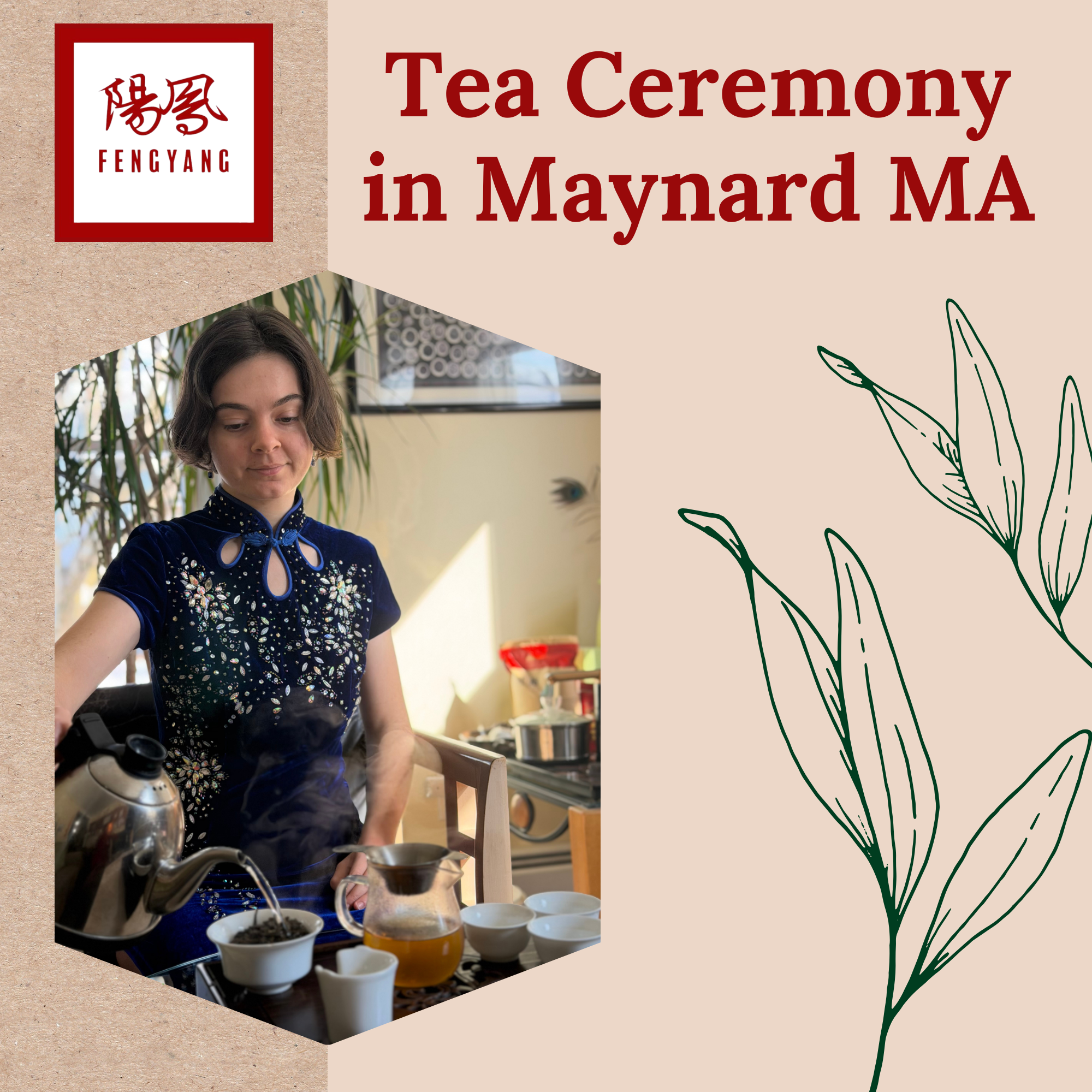 Tea Ceremony on Sunday April 12th in Maynard MA