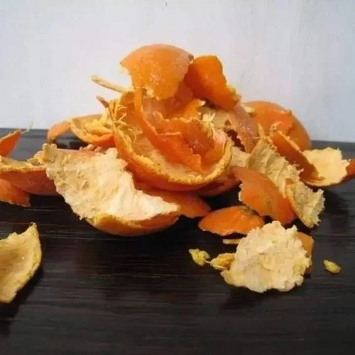 Dried citrus peel used in traditional Chinese herbal foot soaking therapy