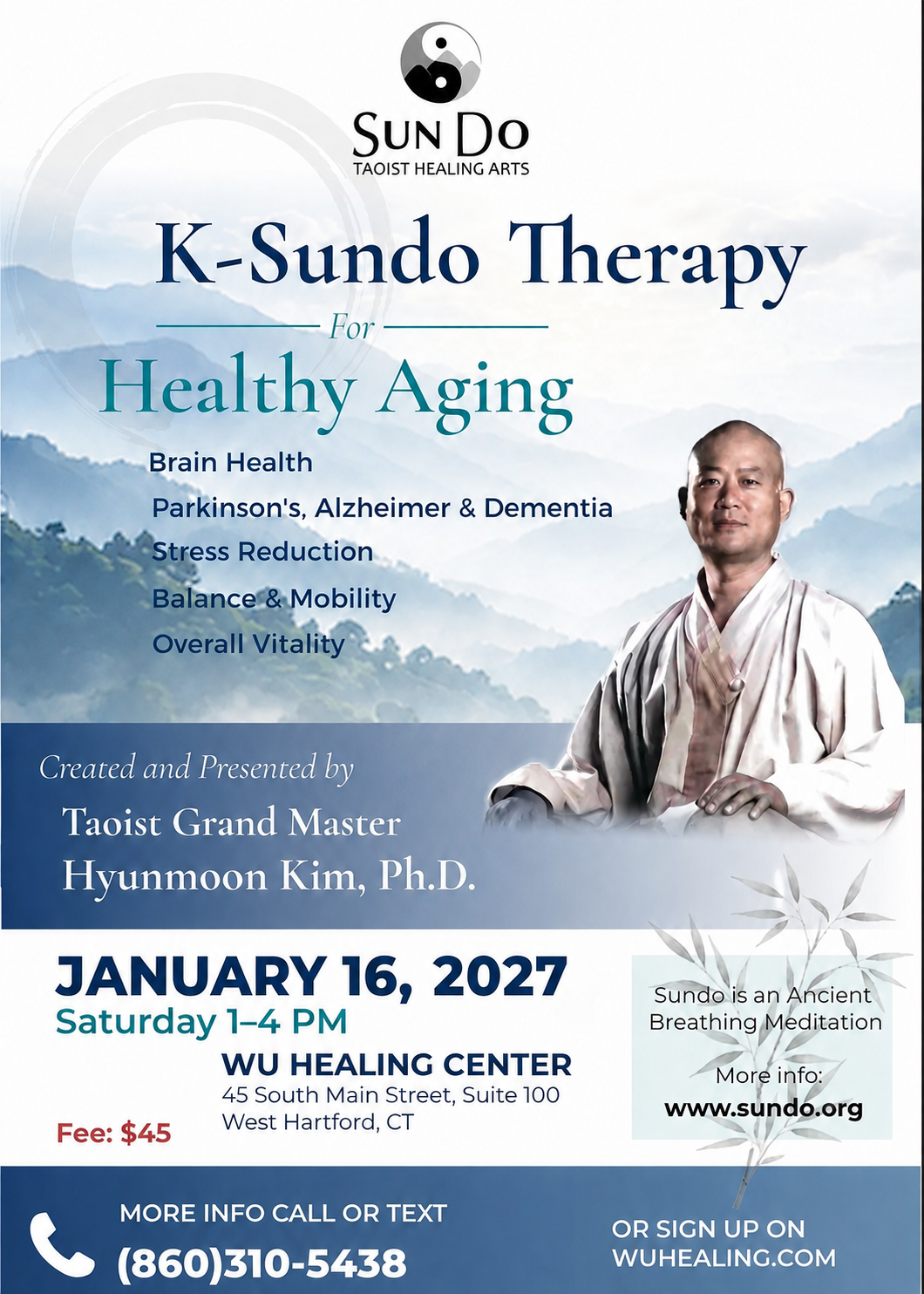 Master Kim workshop on January 16, 2027