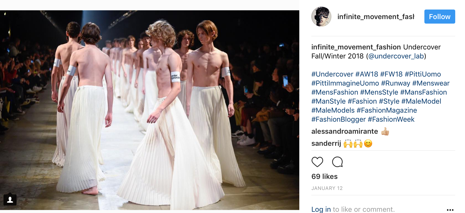 Fashion 2018: Men In Skirts