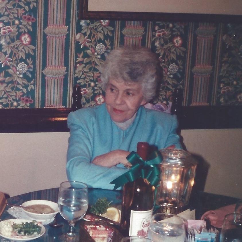 Norma Dougherty in 1990. Queen of the casseroles.
