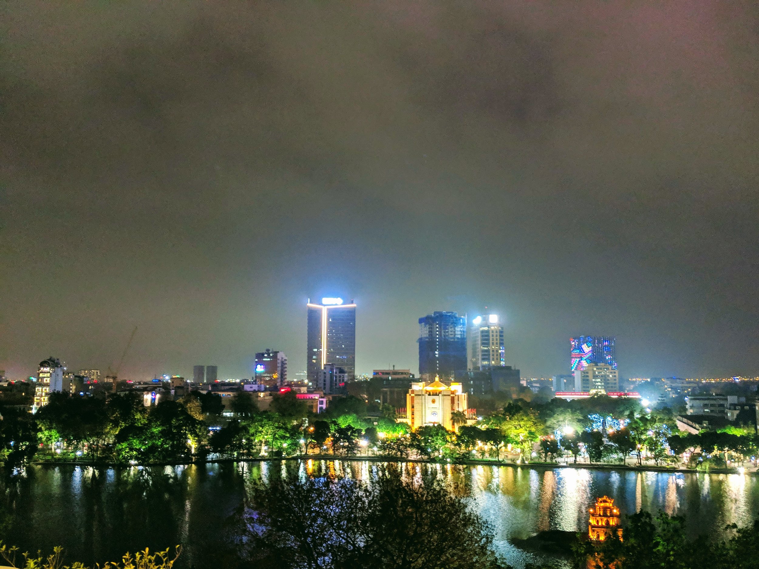  Good night, Vietnam. Hanoi, from the roof of the Apricot Hotel. 