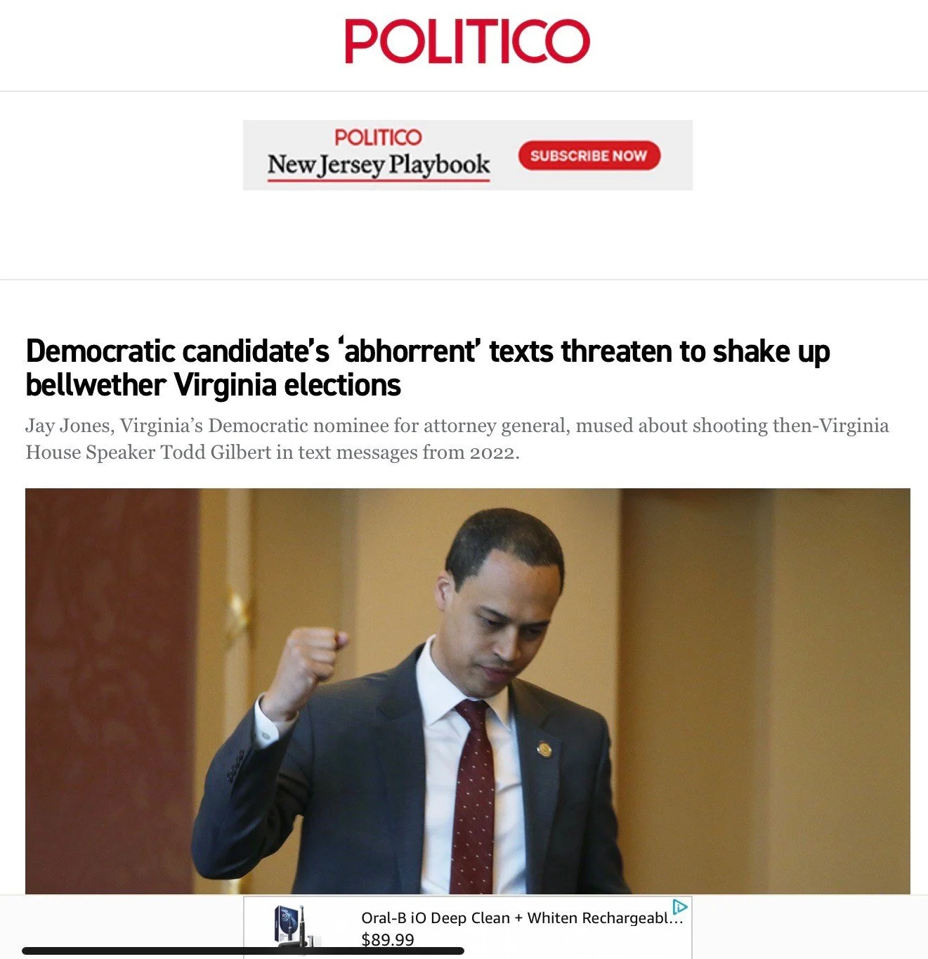 Jay Jones: Biggest Political Story In The Country, But Not In Norfolk.