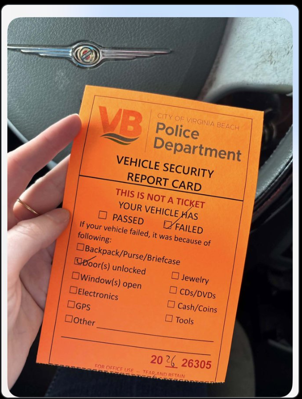 Beach Police Doing The Heavy Lifting For Car Thieves