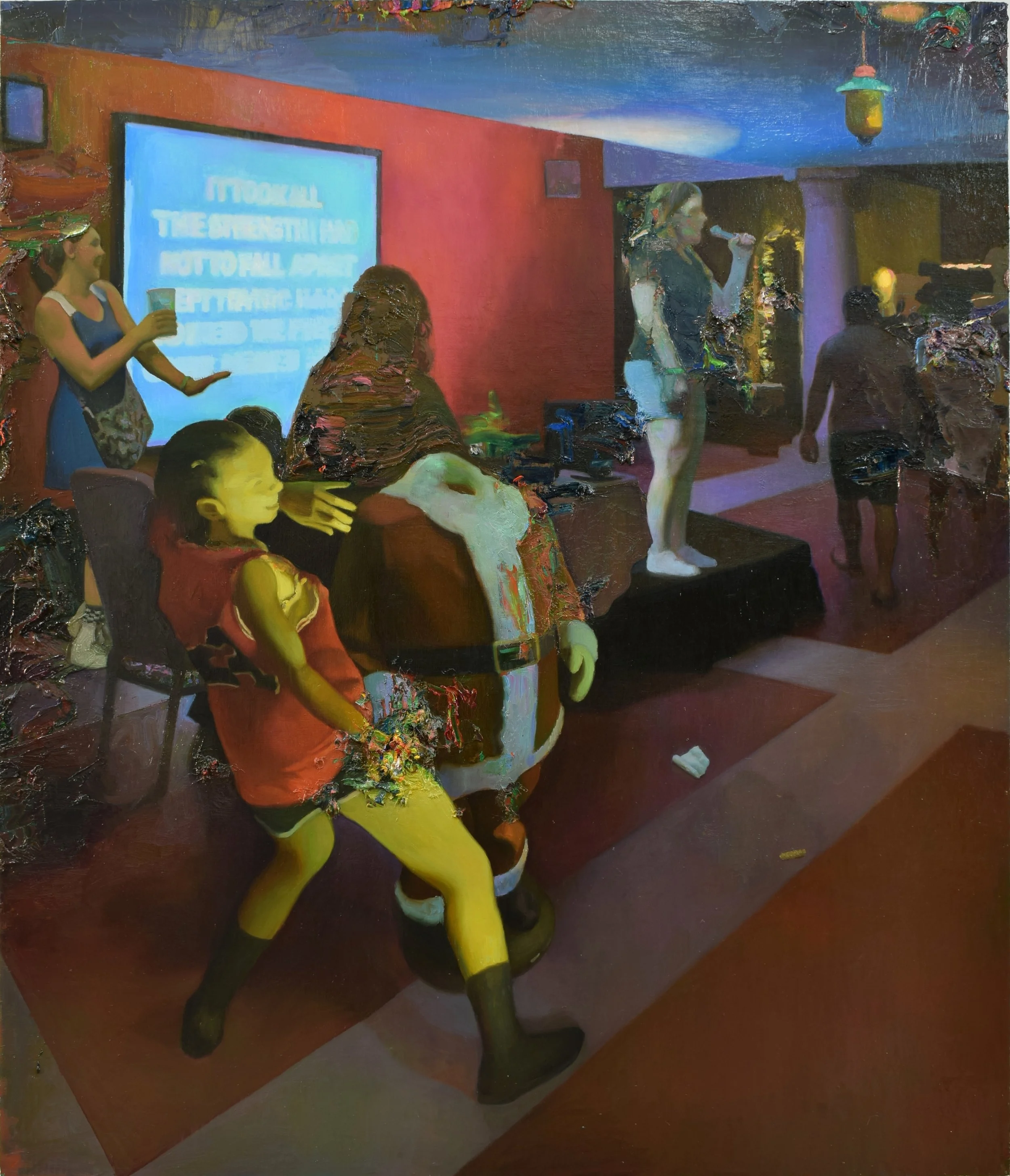 Not to Fall Apart, 2019. Oil on panel, 56 x 48 in.