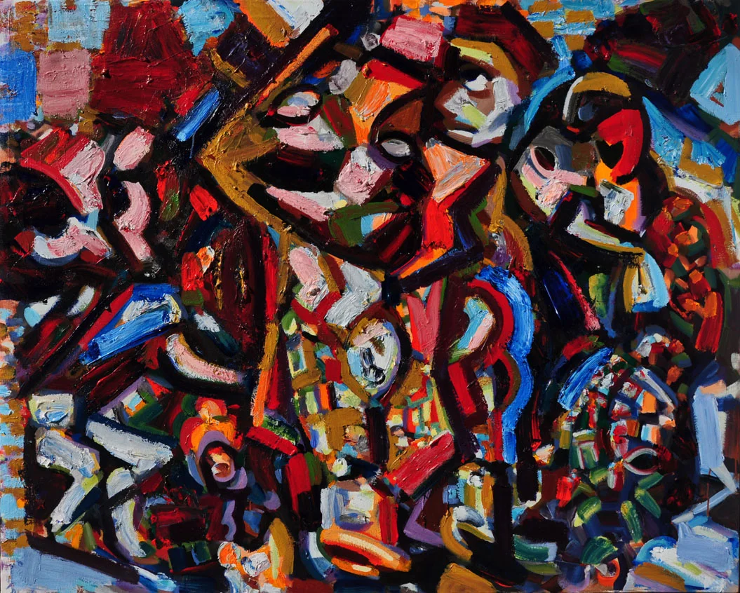 The Dwarf, 2014, Polymer emulsion on canvas, 53 inch x 67 inch