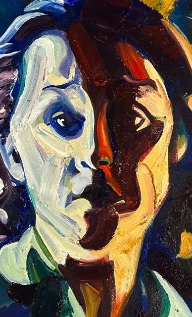 Zinni Veshi - Portrait of a Woman (twenty second version), 2026. Acrylic on paper, 25 x 19 in (1).jpg