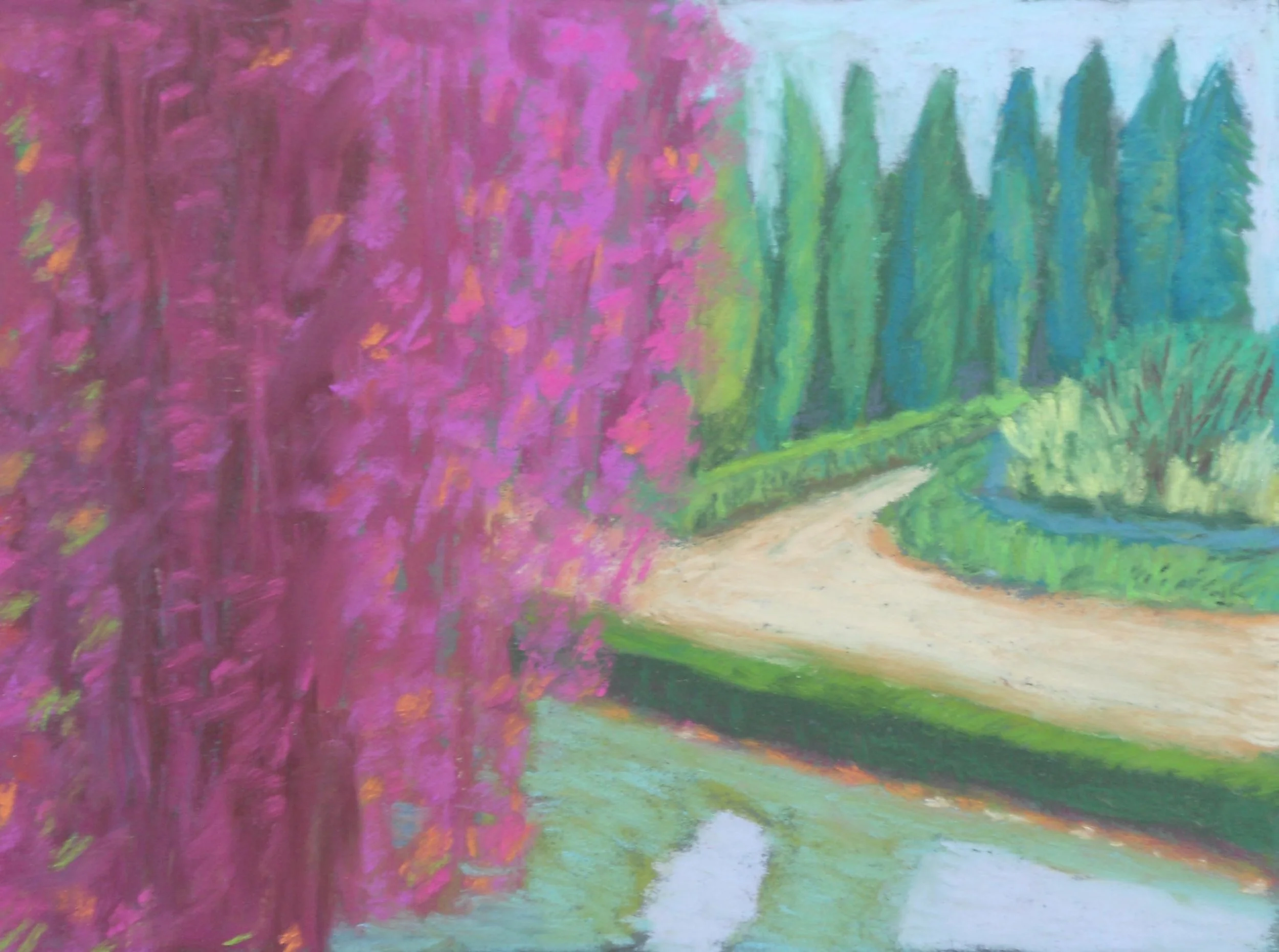 Magenta Passion 12 1/2 x 10 1/2 Framed