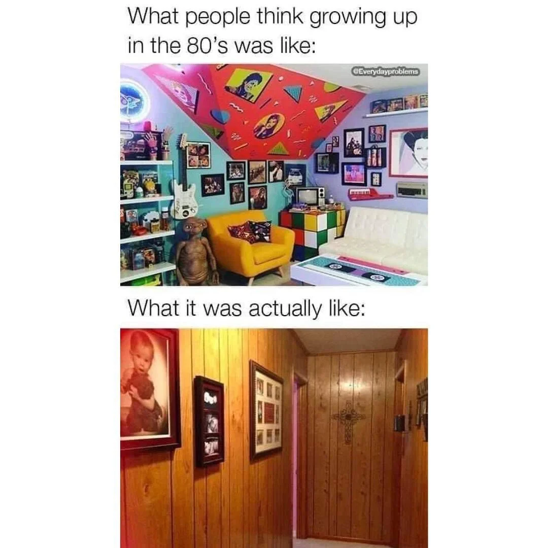 Decor on point 😉
.
.
.
#throwbackthursday #growingup80s #neoncolourdreams #woodpaneling #homehumour #decordaysgoneby #timeless #ontrend #etgohome #rubikscube #lovewhereyoulive #norfolkcountyrealtors #weknowstyle #boutiquebrokerage #luxuryservice #fa